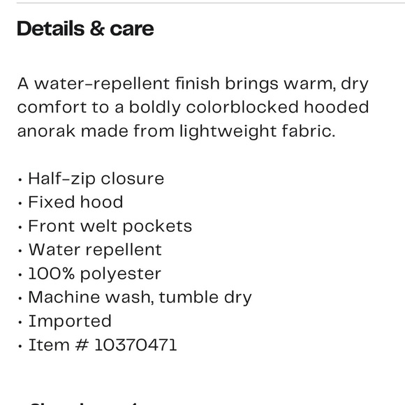 Billabong Rockies Water Repellent Hooded Anorak Mens Medium & Small New - Picture 6 of 6